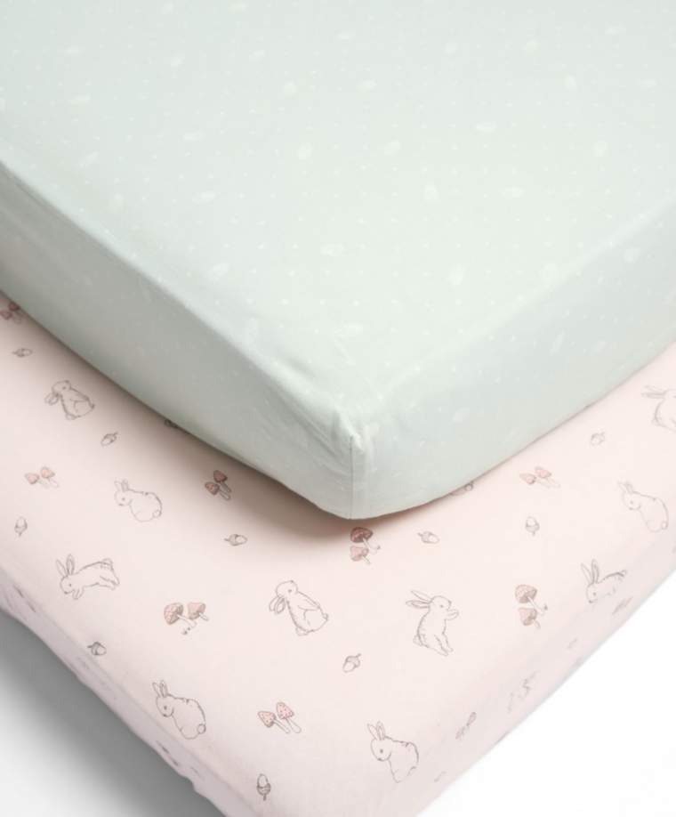 pink cot bed sheets