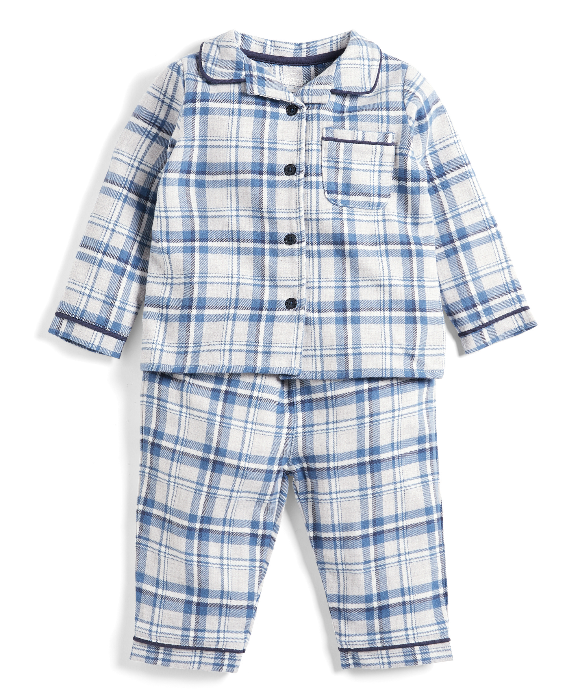 Buy Blue Check Pyjamas Pyjamas Mamas & Papas KSA