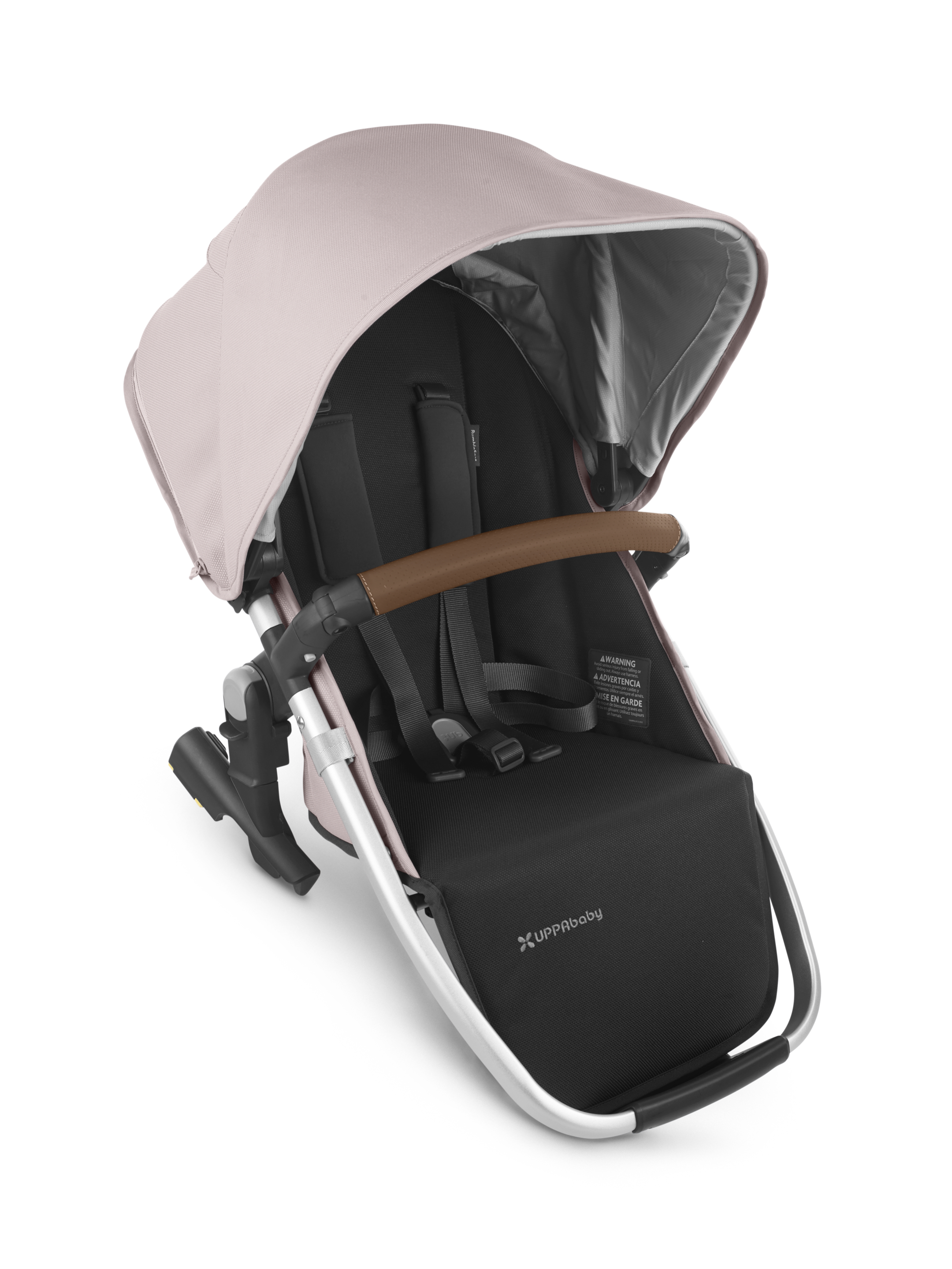 Buy Uppababy RumbleSeat V2 Alica Dusty pink silver saddle leather All Strollers Mamas Papas KSA
