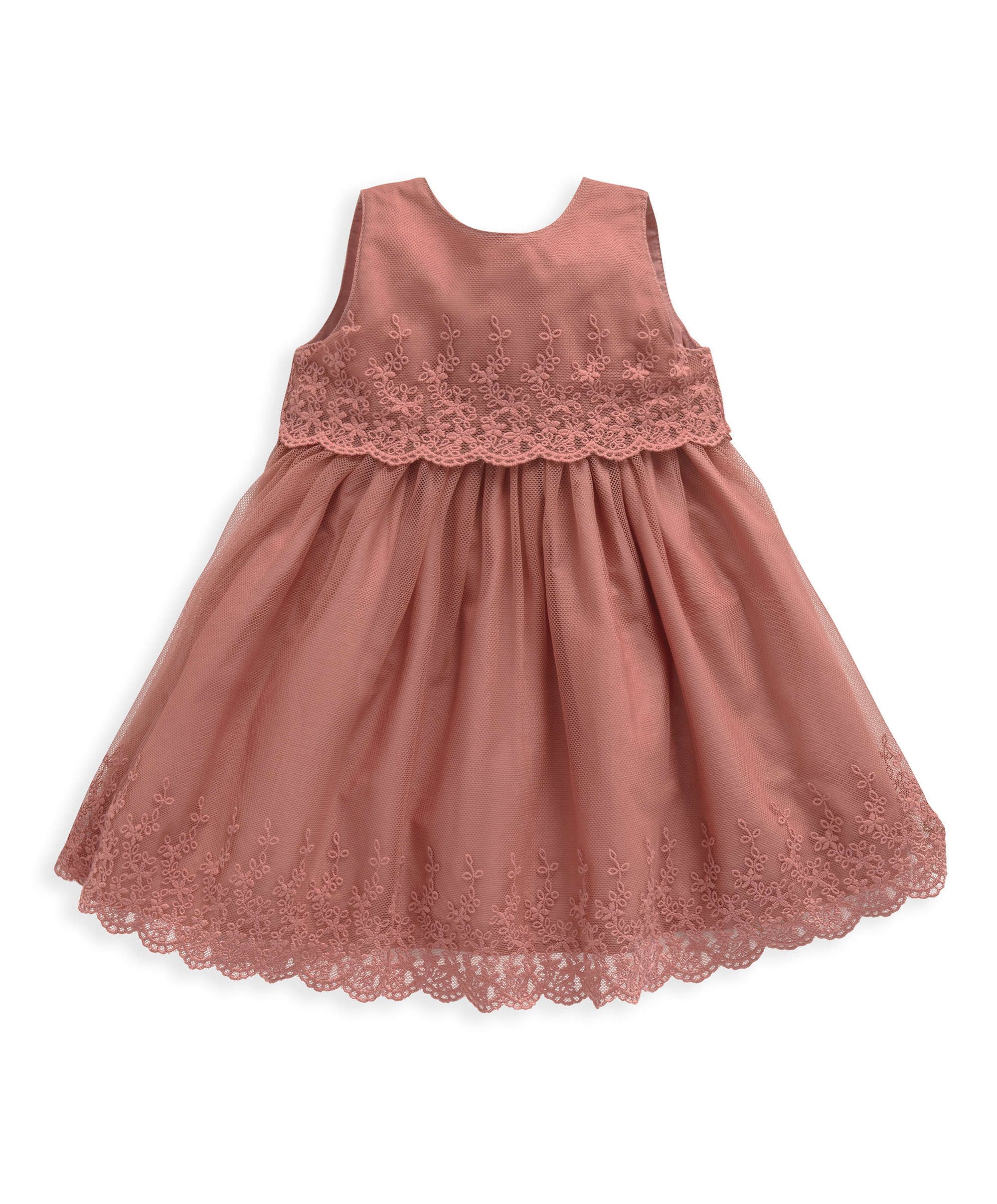 bloomingdale's pink lace dress