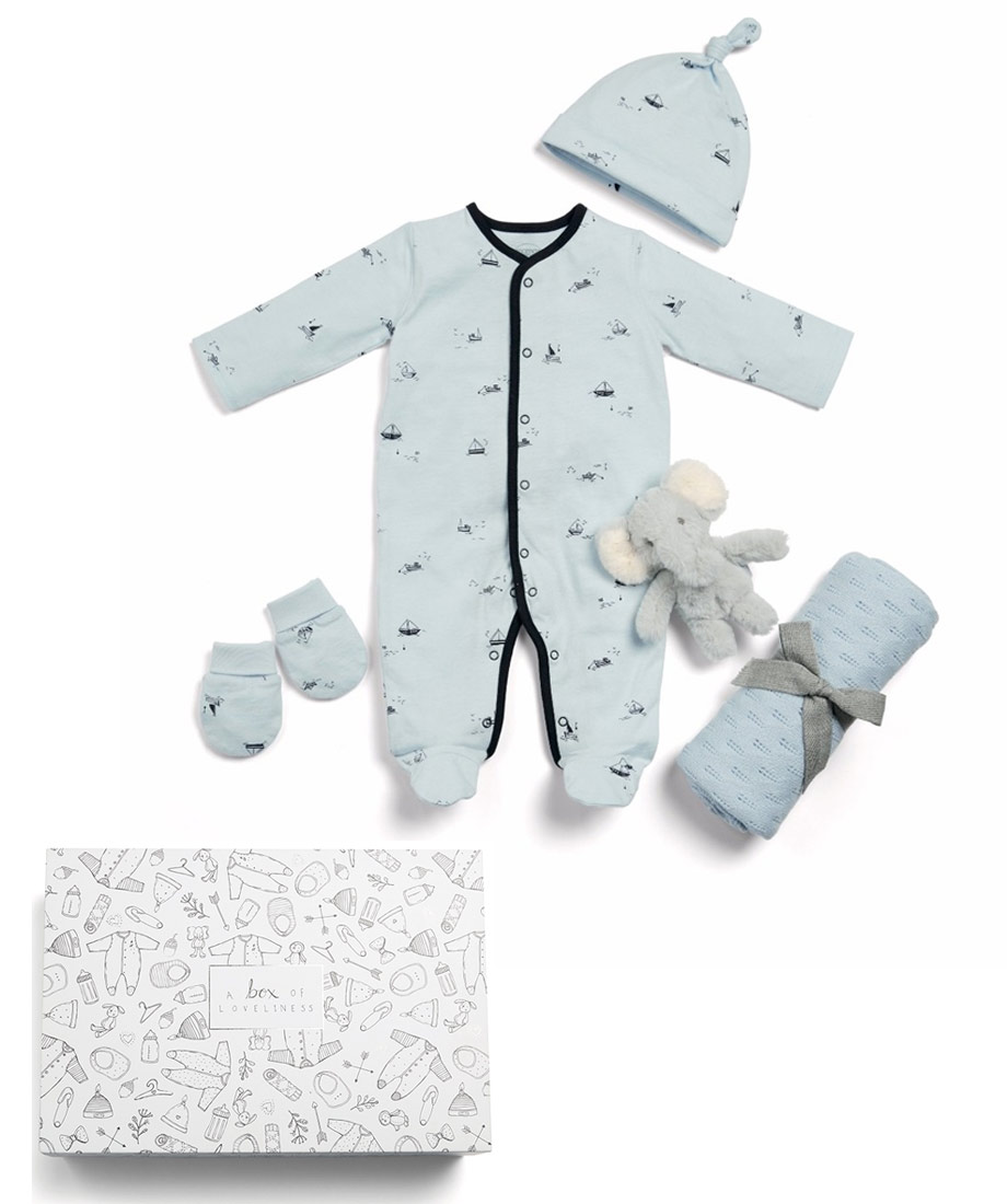 Buy Bundle Of Joy Boys Gift Set With Blanket Soft Toy And All In One Blue For Sar 199 00 Decorations Nursery Mamas Papas Ksa